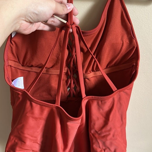 Xhilaration burnt orange one piece swimsuit/bodysuit L - Picture 6 of 7